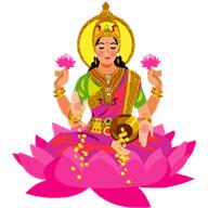 Hindu Goddess In Pink